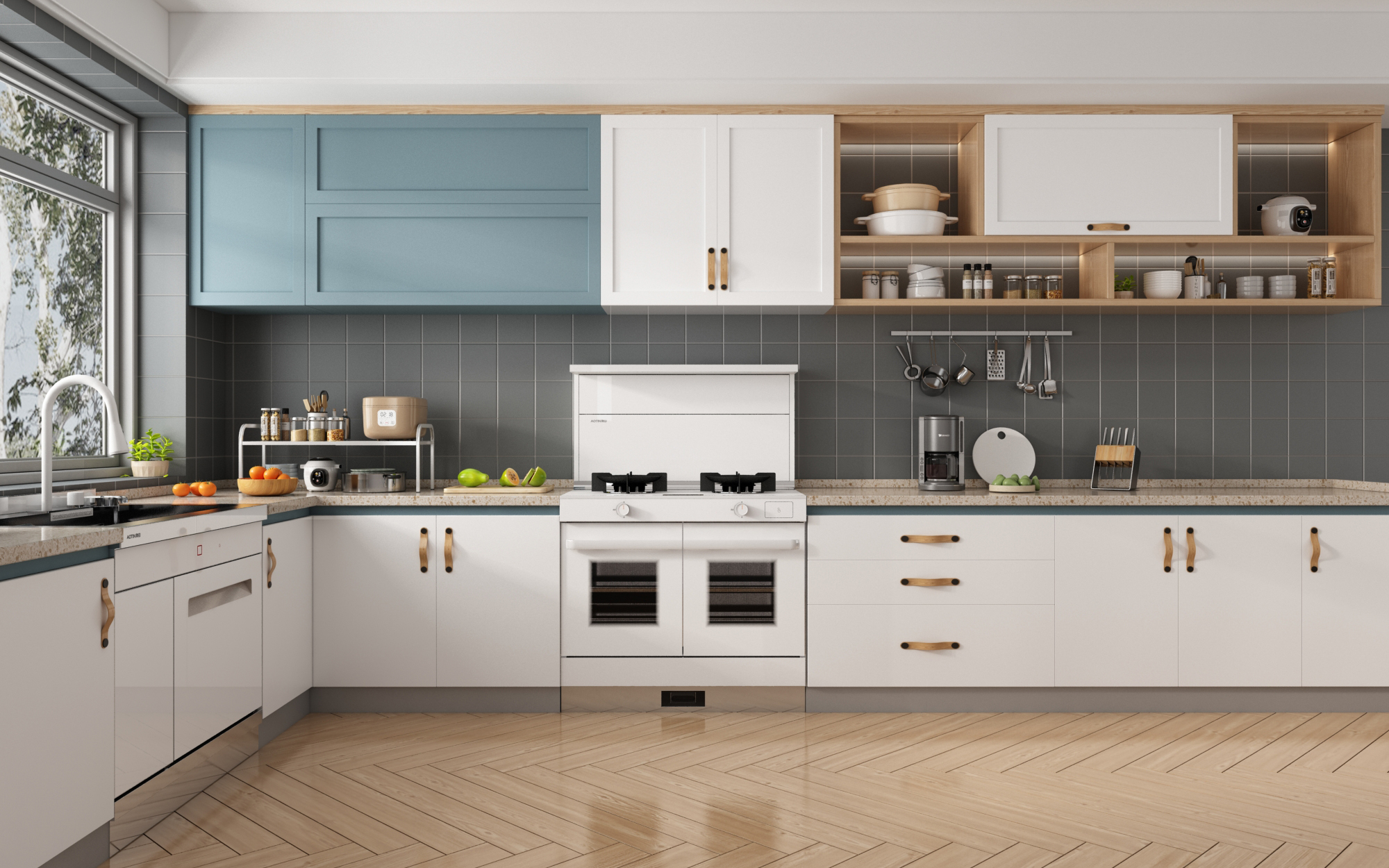 化繁为简的空间设计，杏鑫注册智能集成厨电让厨房生活成为美味艺术！